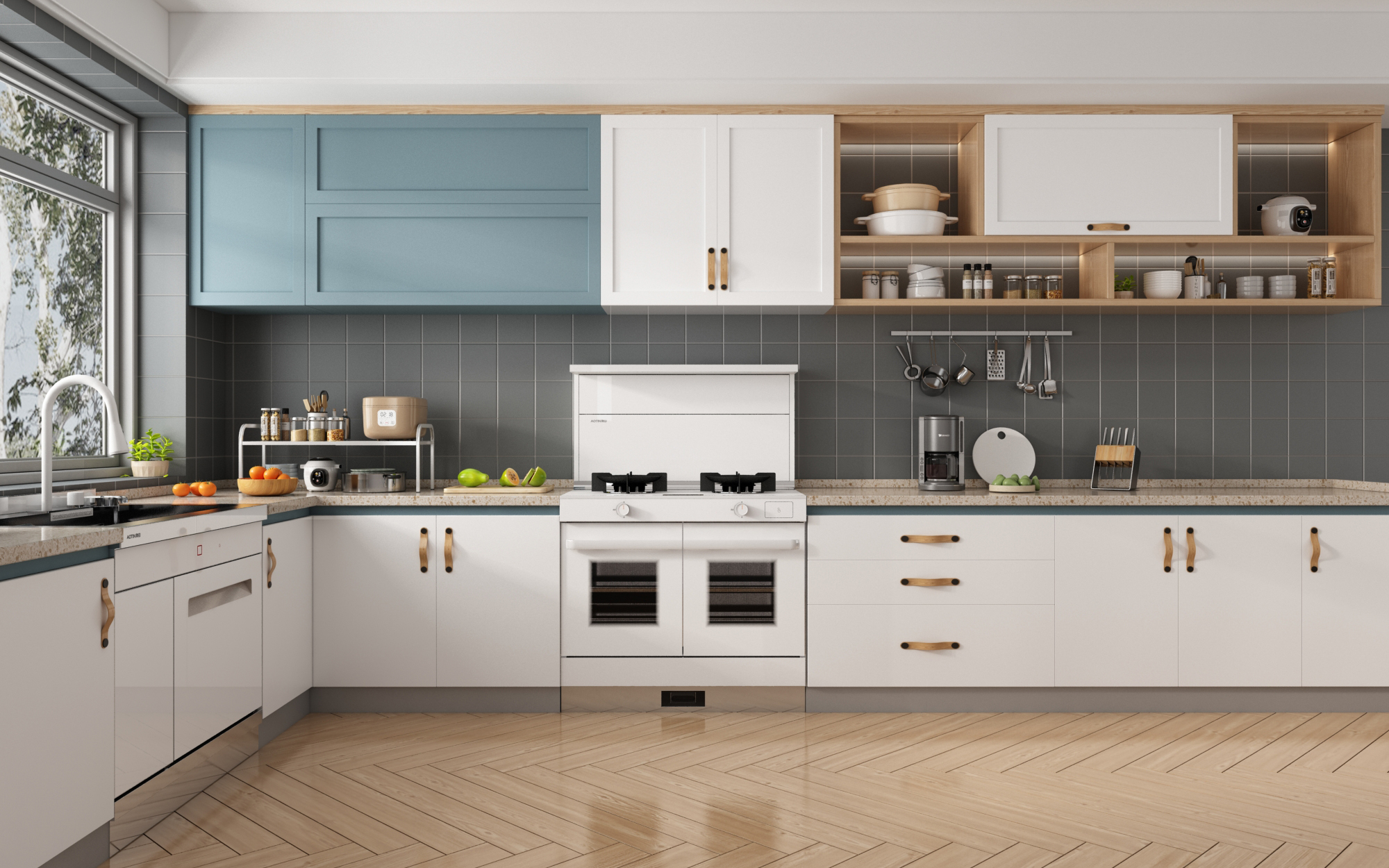 化繁为简的空间设计，杏鑫注册智能集成厨电让厨房生活成为美味艺术！